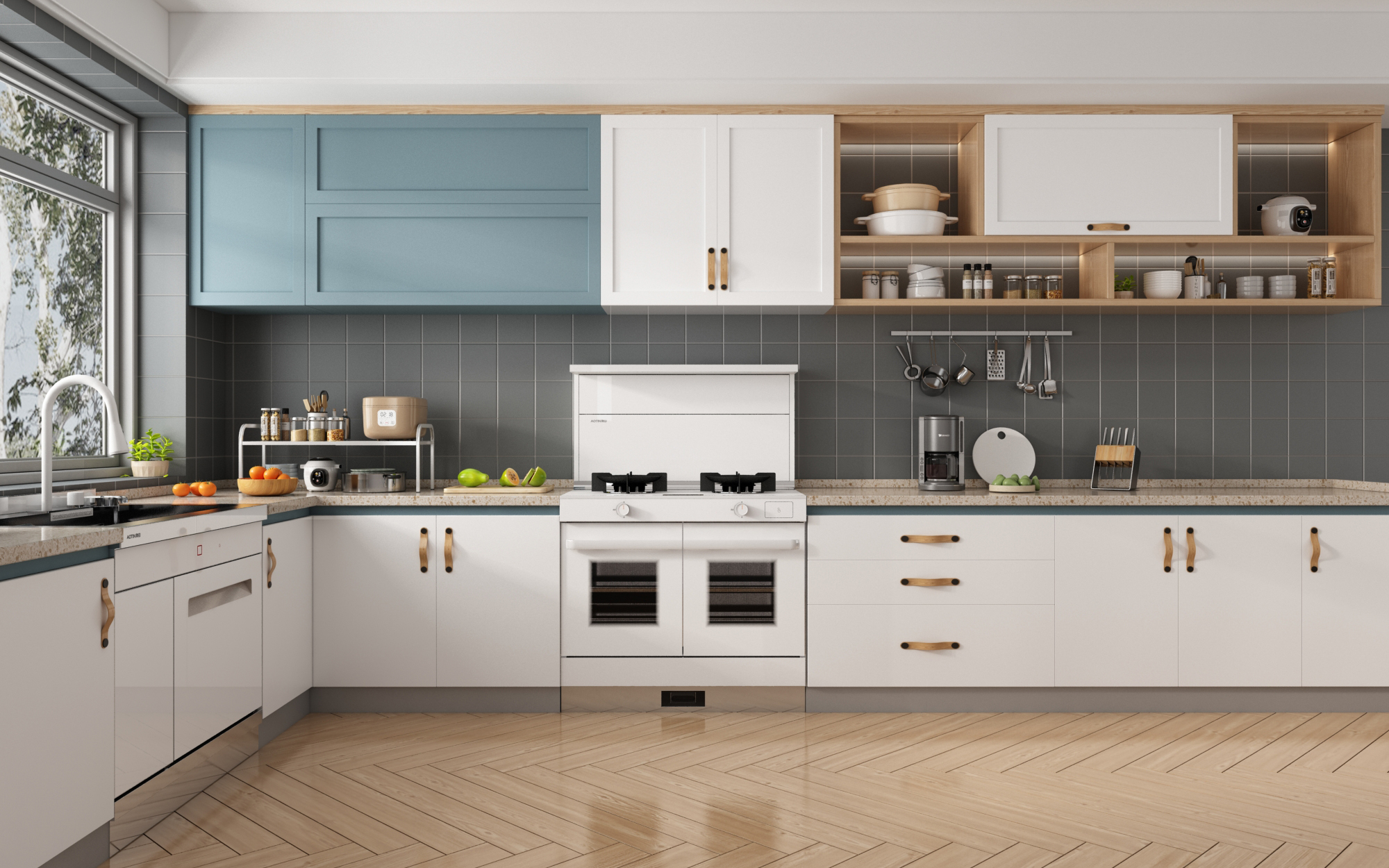 化繁为简的空间设计，杏鑫注册智能集成厨电让厨房生活成为美味艺术！